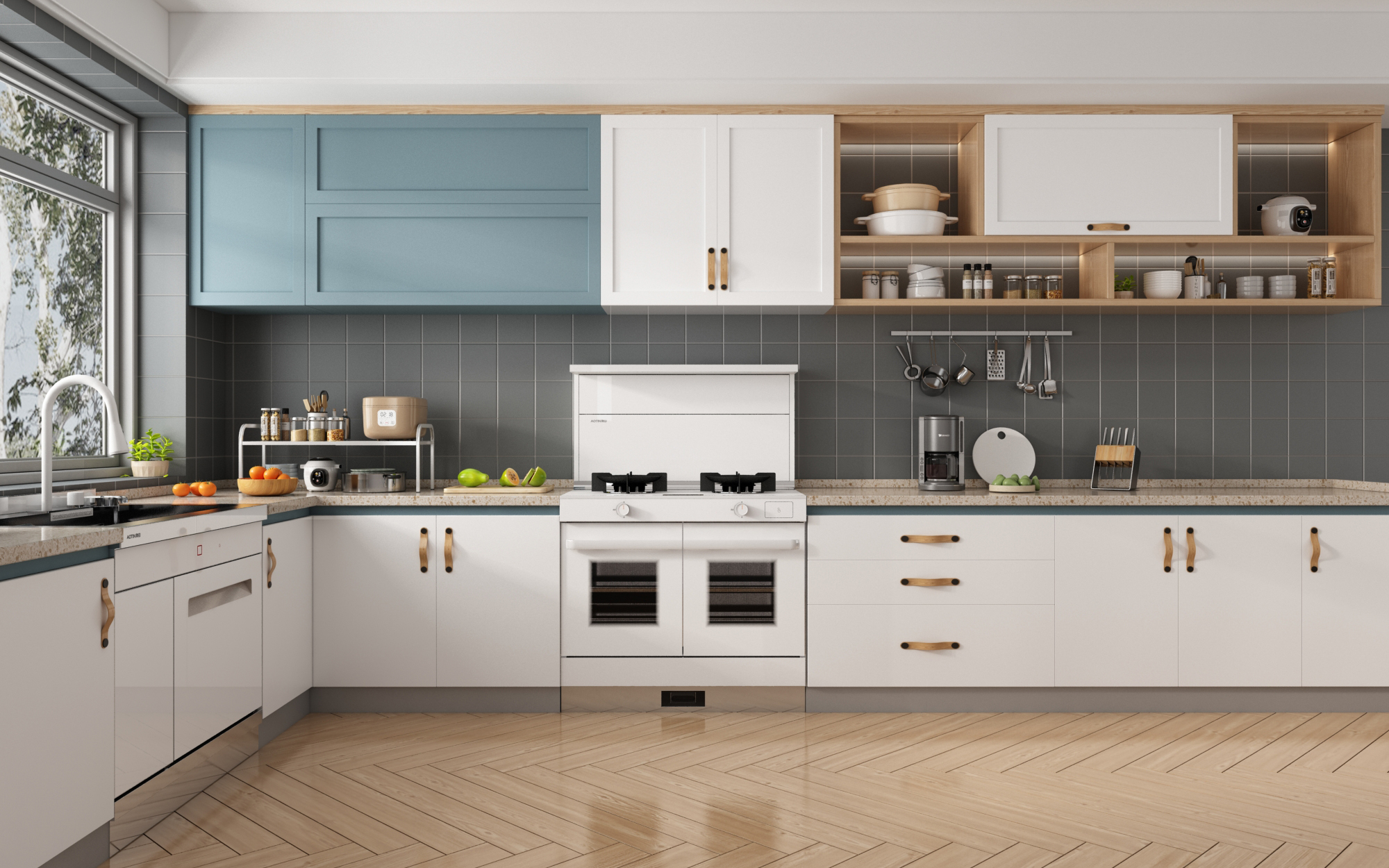 化繁为简的空间设计，杏鑫注册智能集成厨电让厨房生活成为美味艺术！